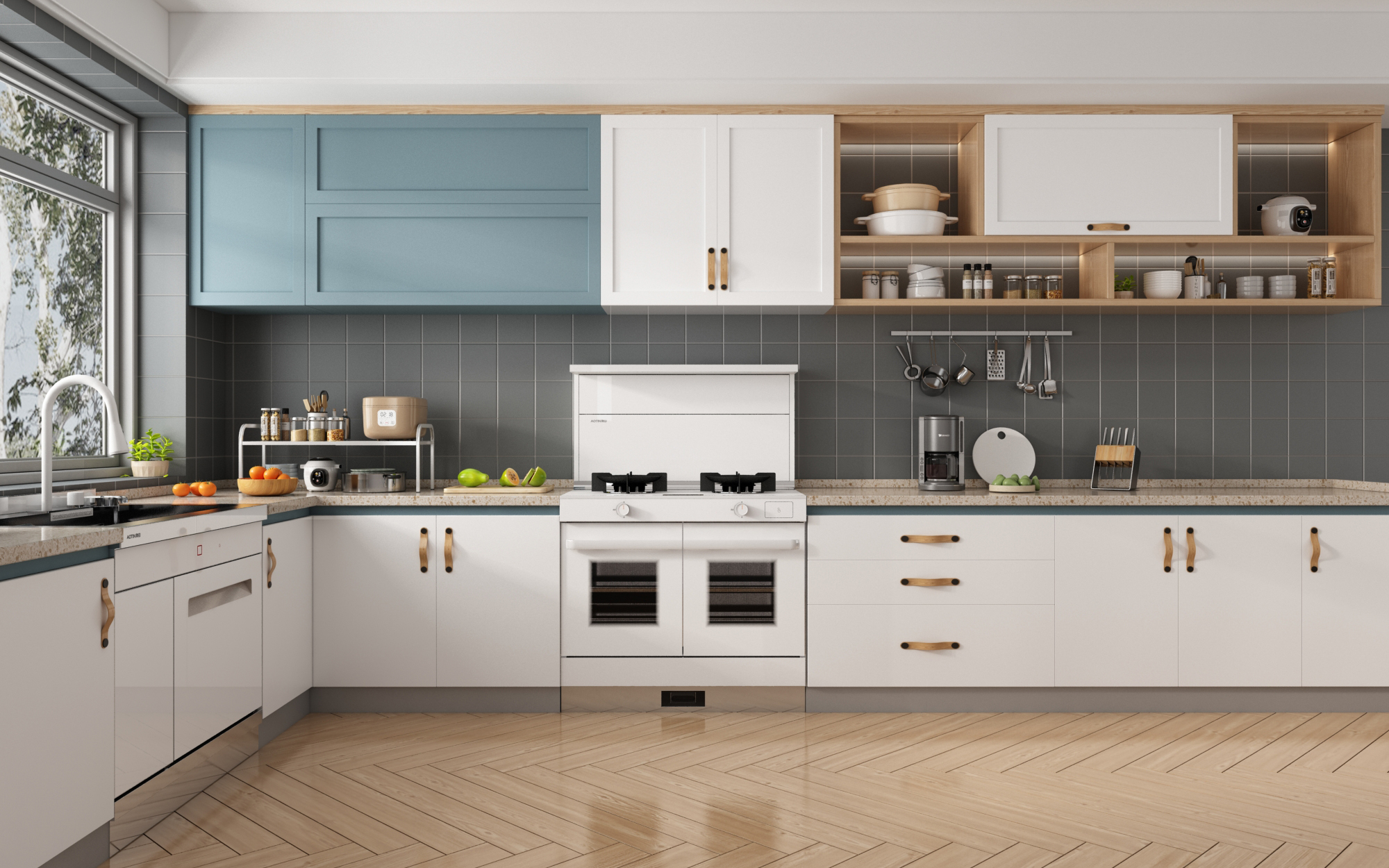 化繁为简的空间设计，杏鑫注册智能集成厨电让厨房生活成为美味艺术！